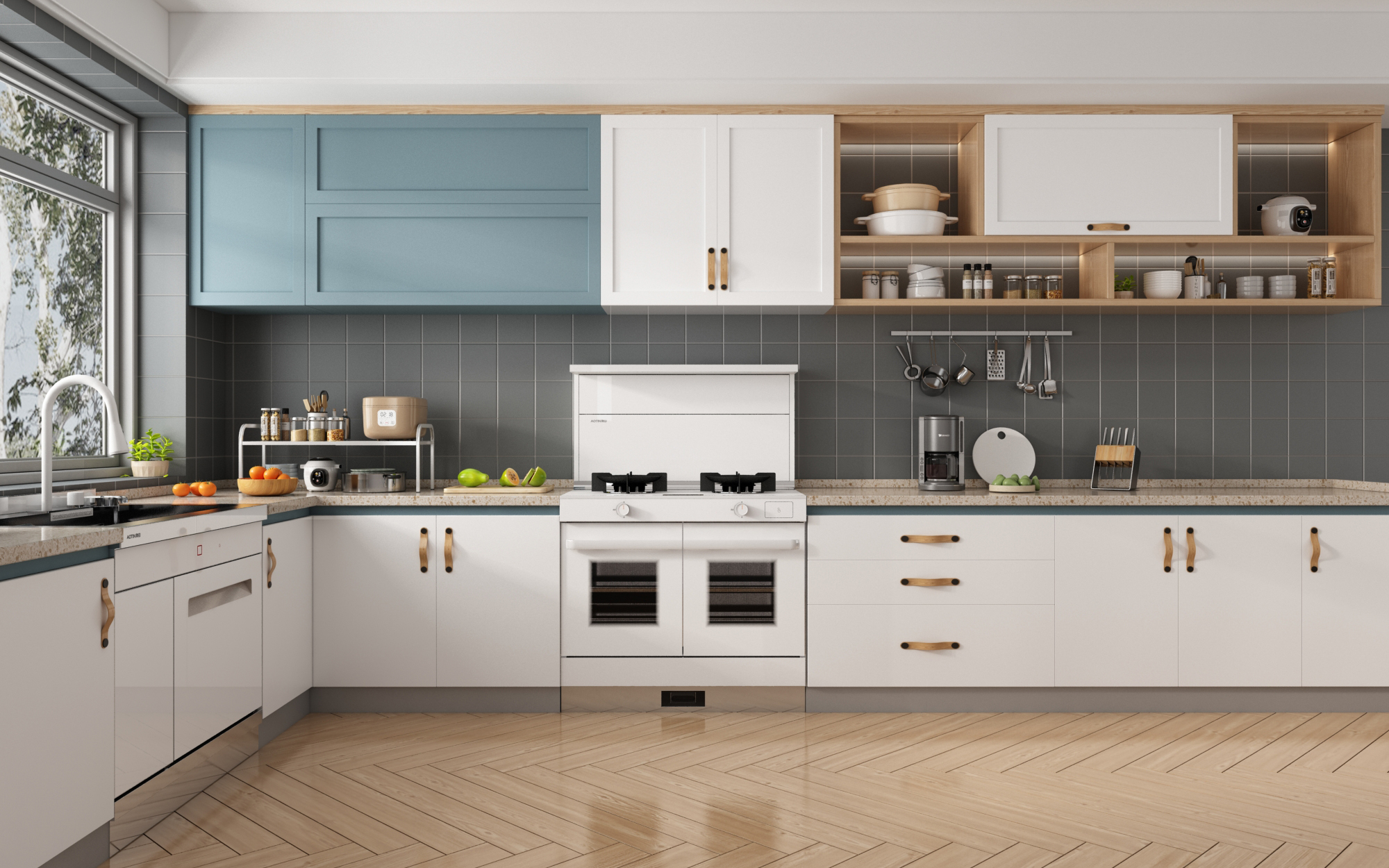 化繁为简的空间设计，杏鑫注册智能集成厨电让厨房生活成为美味艺术！